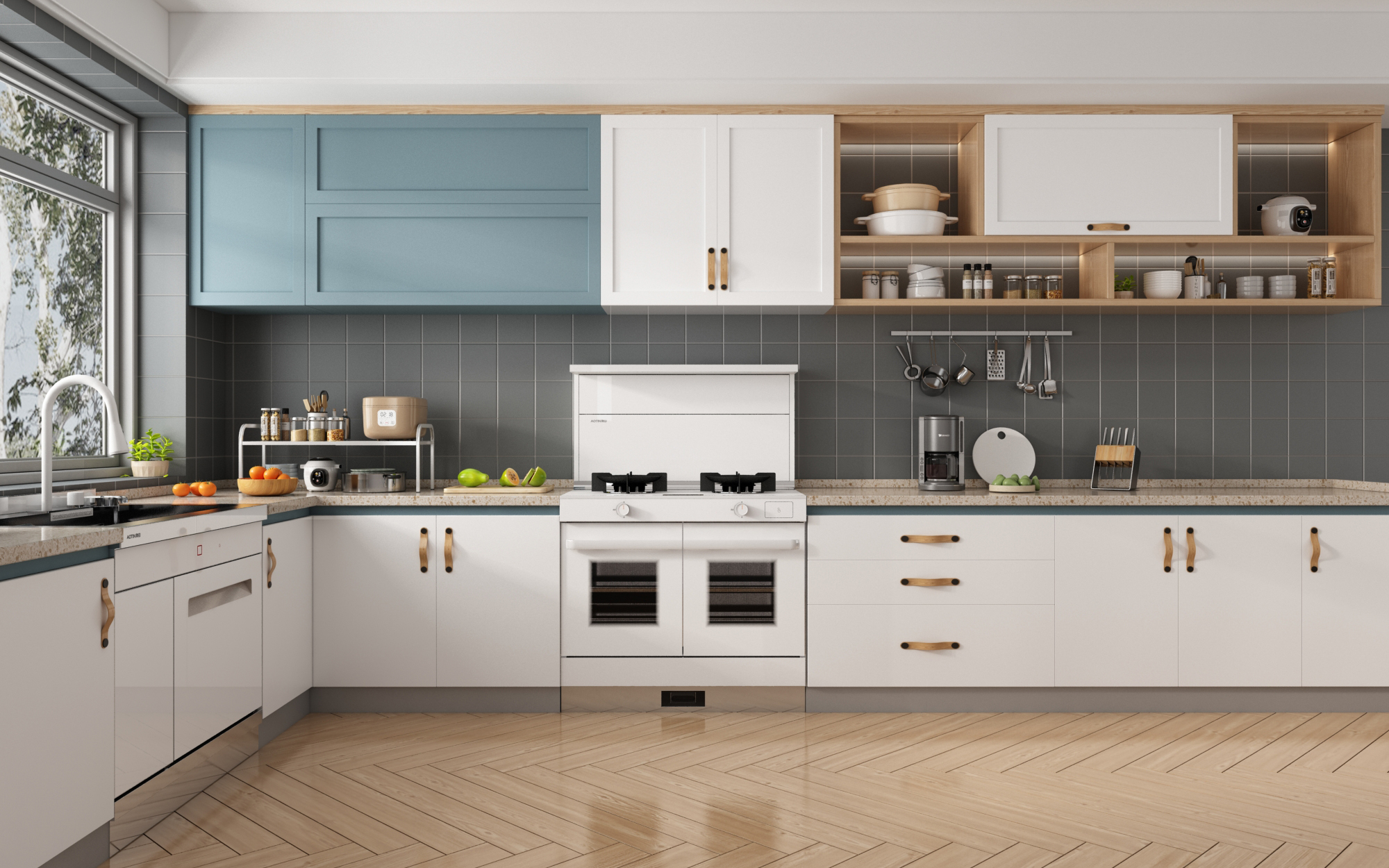 化繁为简的空间设计，杏鑫注册智能集成厨电让厨房生活成为美味艺术！